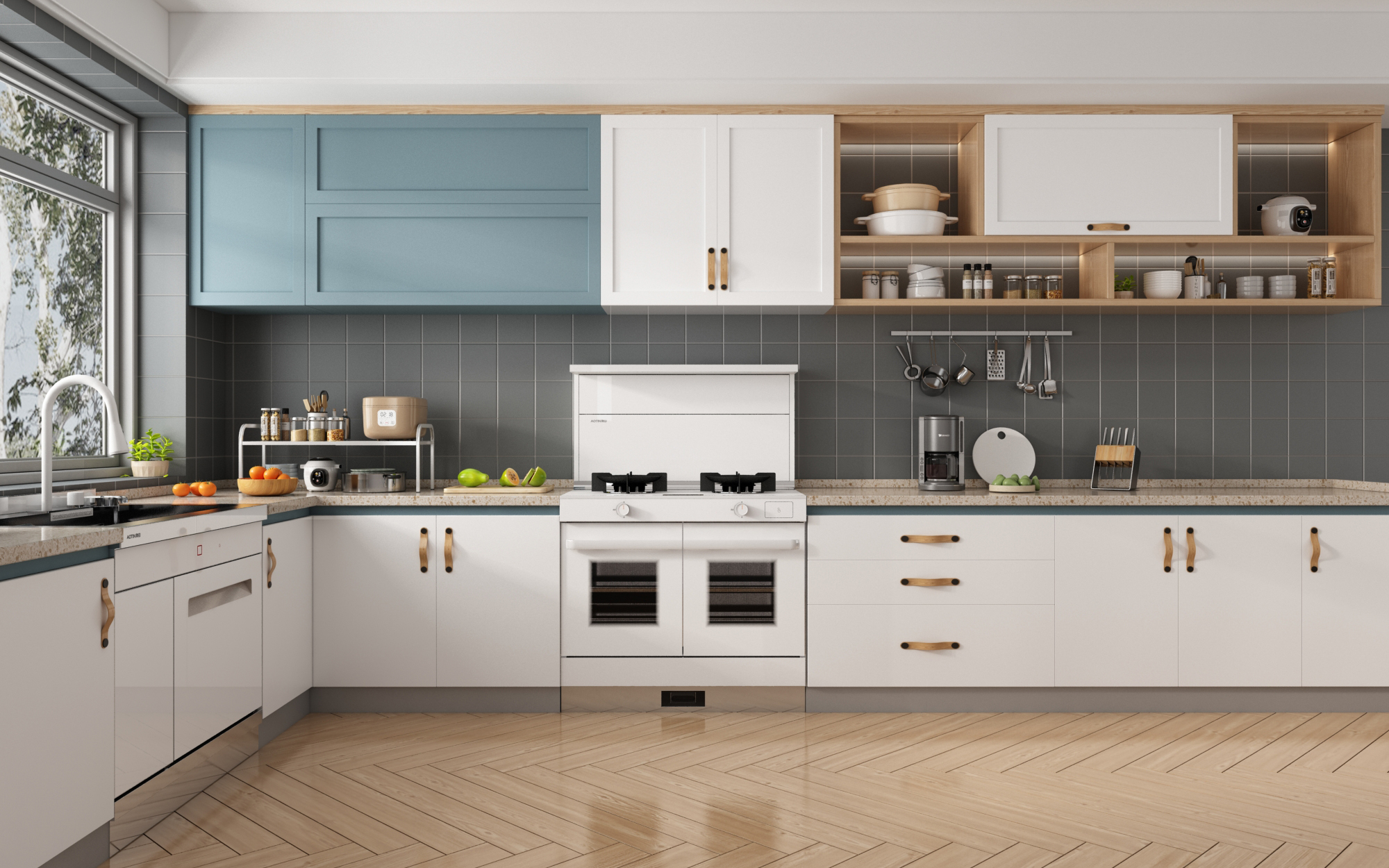 化繁为简的空间设计，杏鑫注册智能集成厨电让厨房生活成为美味艺术！